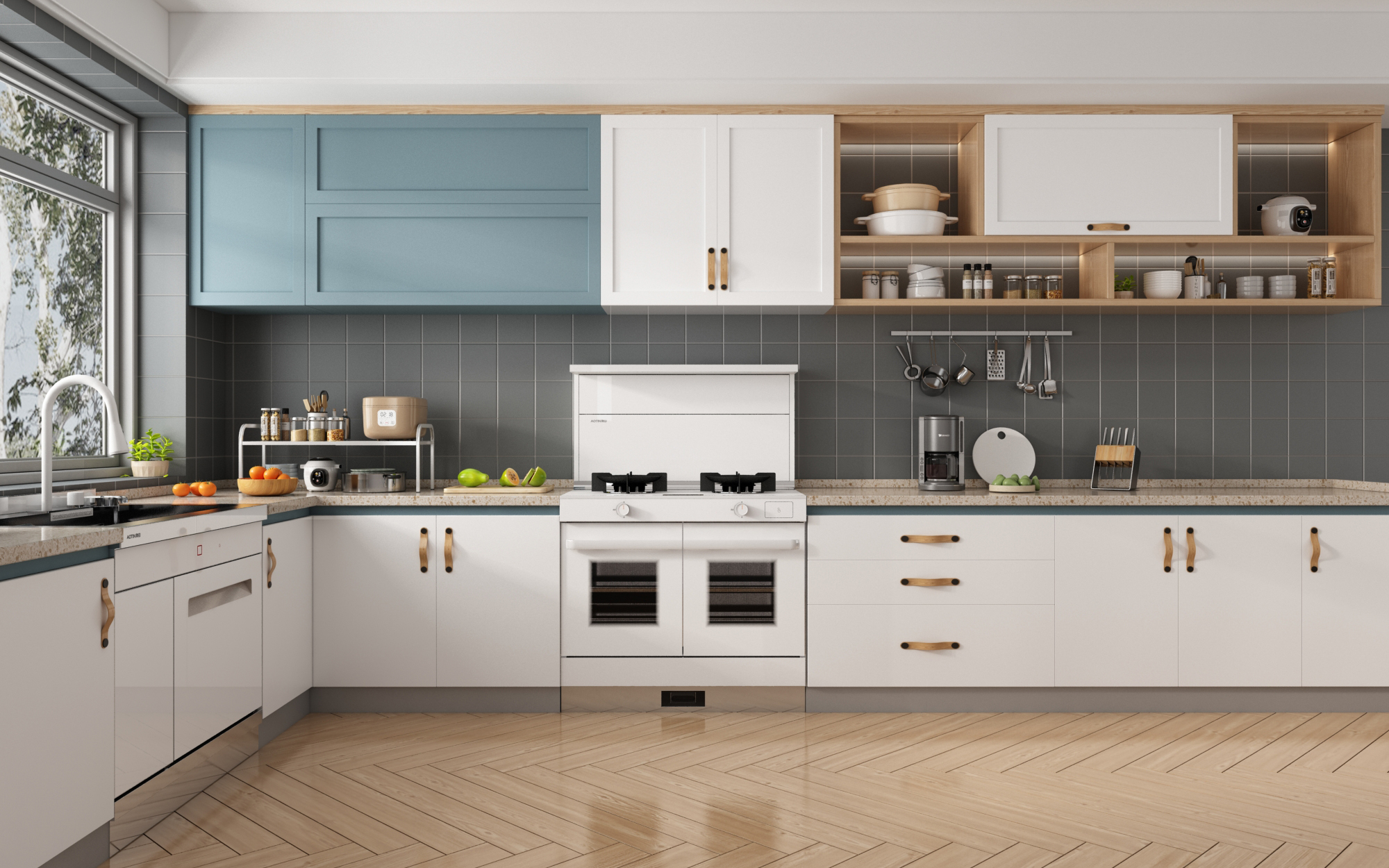 化繁为简的空间设计，杏鑫注册智能集成厨电让厨房生活成为美味艺术！